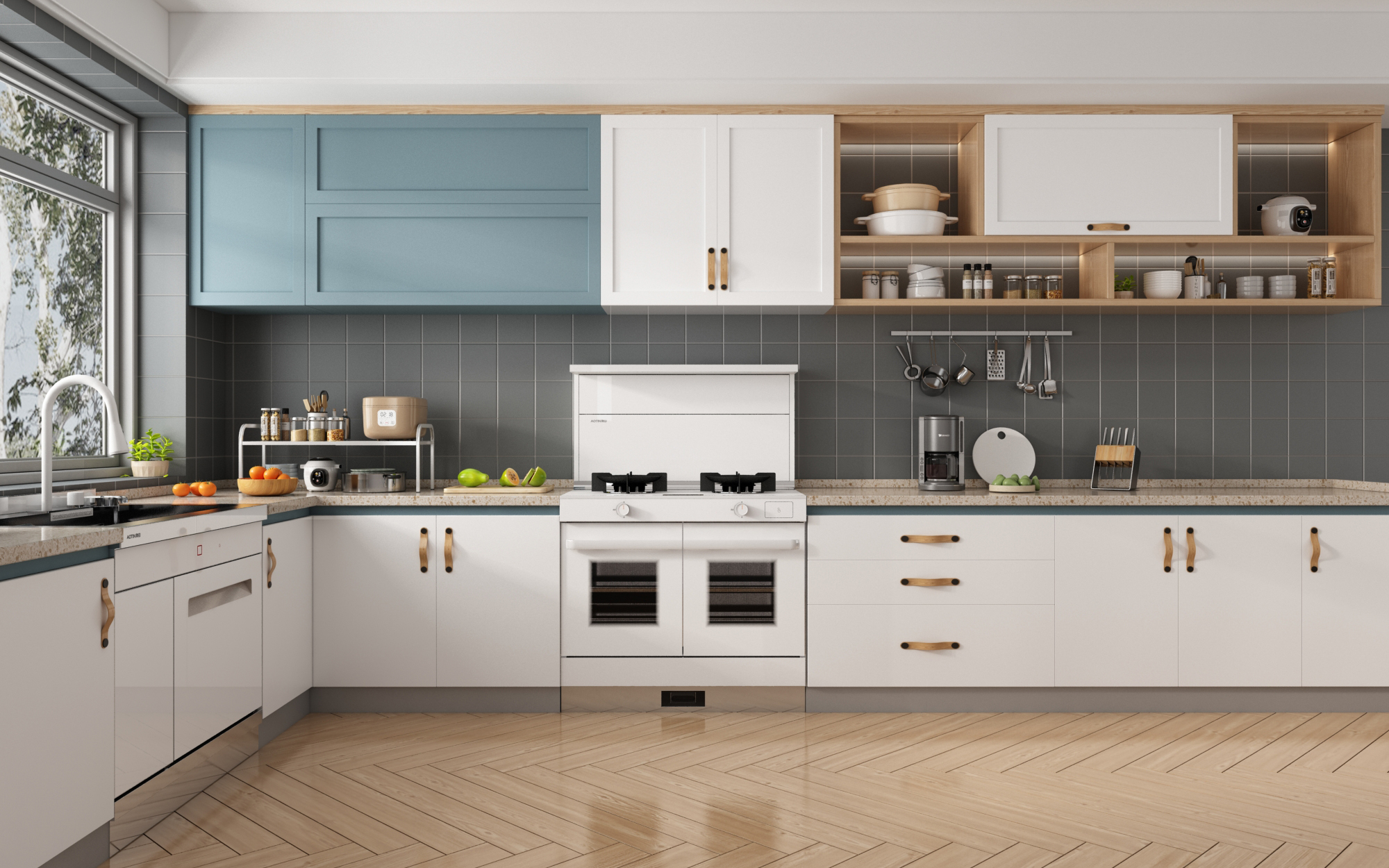 化繁为简的空间设计，杏鑫注册智能集成厨电让厨房生活成为美味艺术！